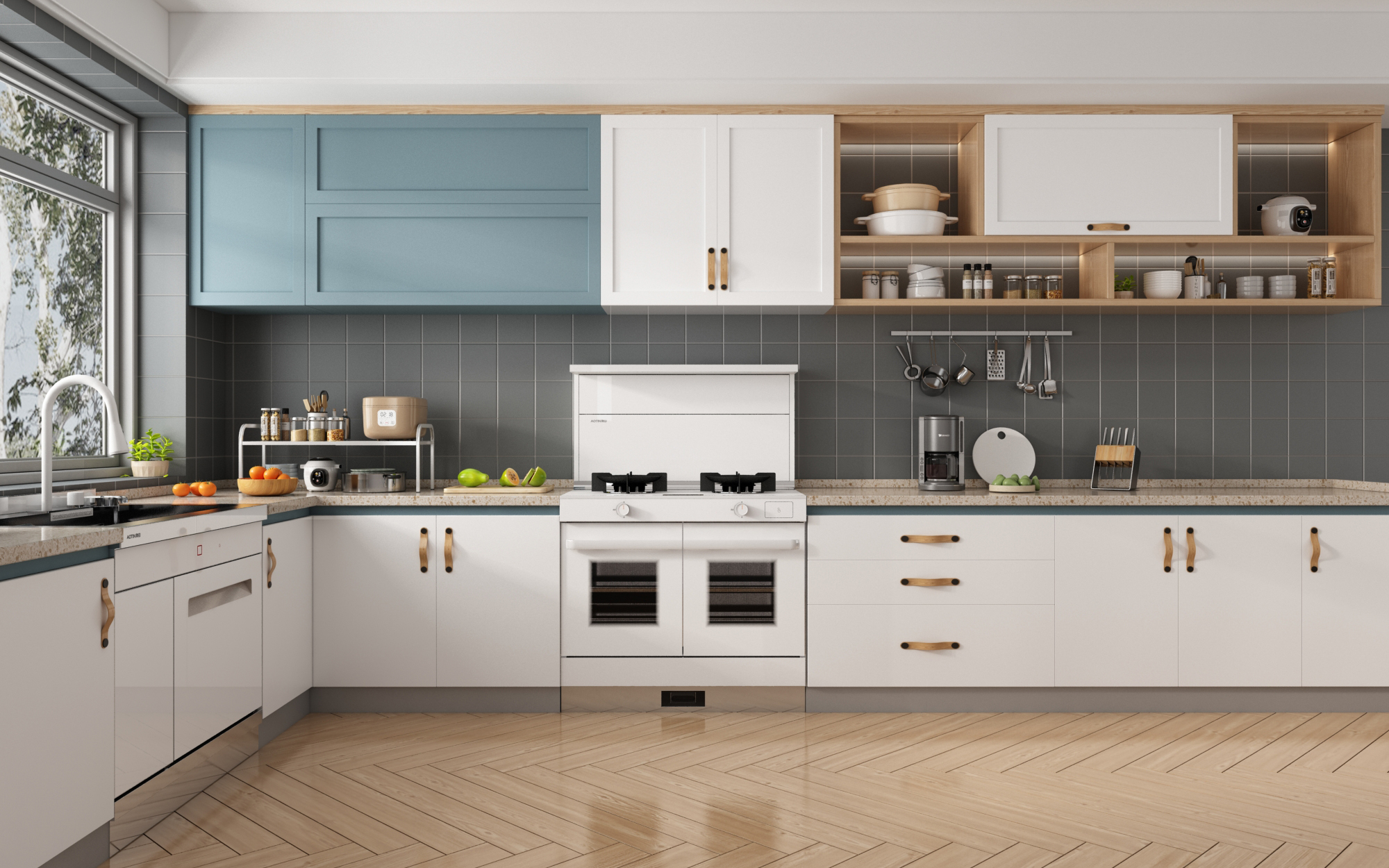 化繁为简的空间设计，杏鑫注册智能集成厨电让厨房生活成为美味艺术！